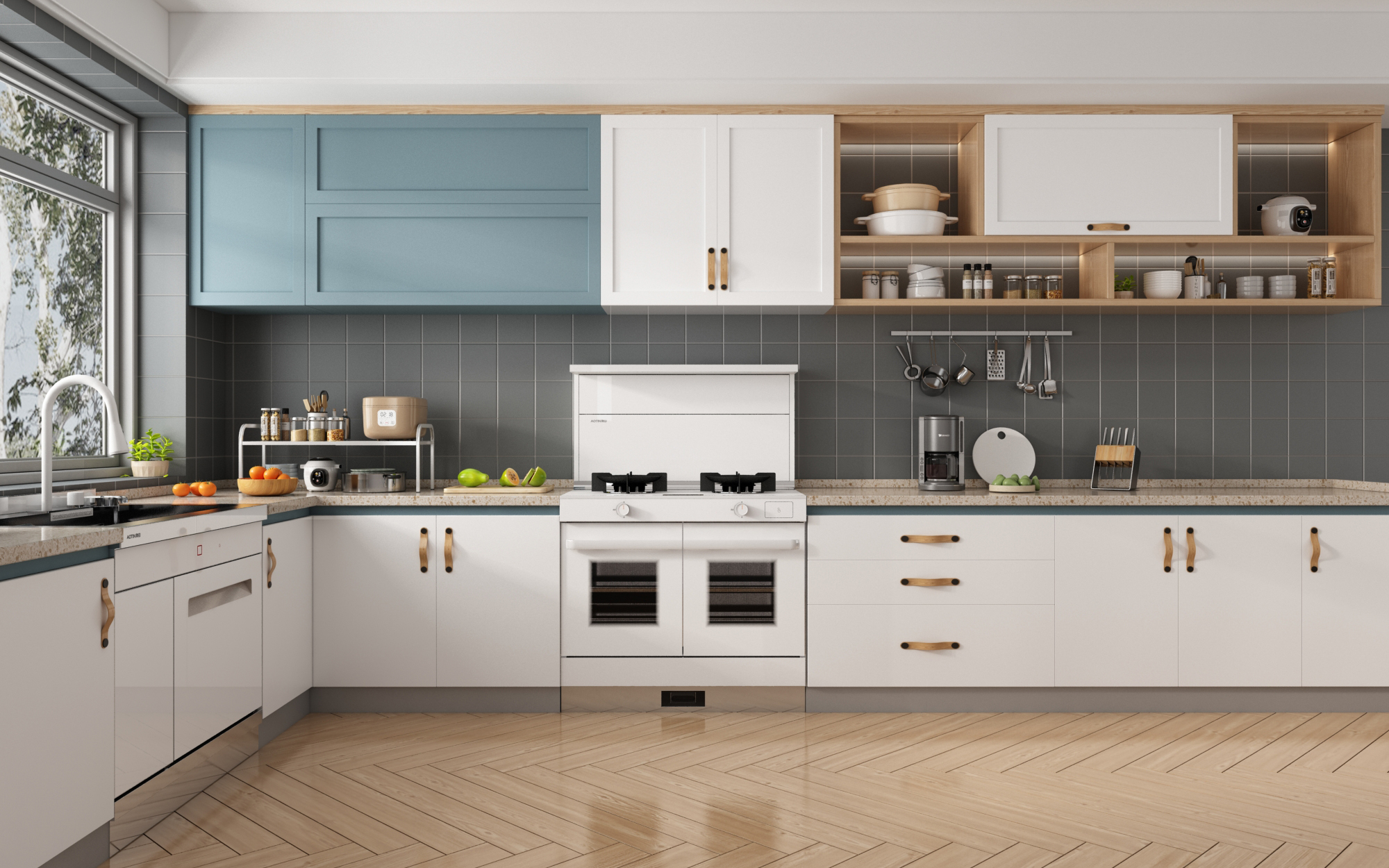 化繁为简的空间设计，杏鑫注册智能集成厨电让厨房生活成为美味艺术！